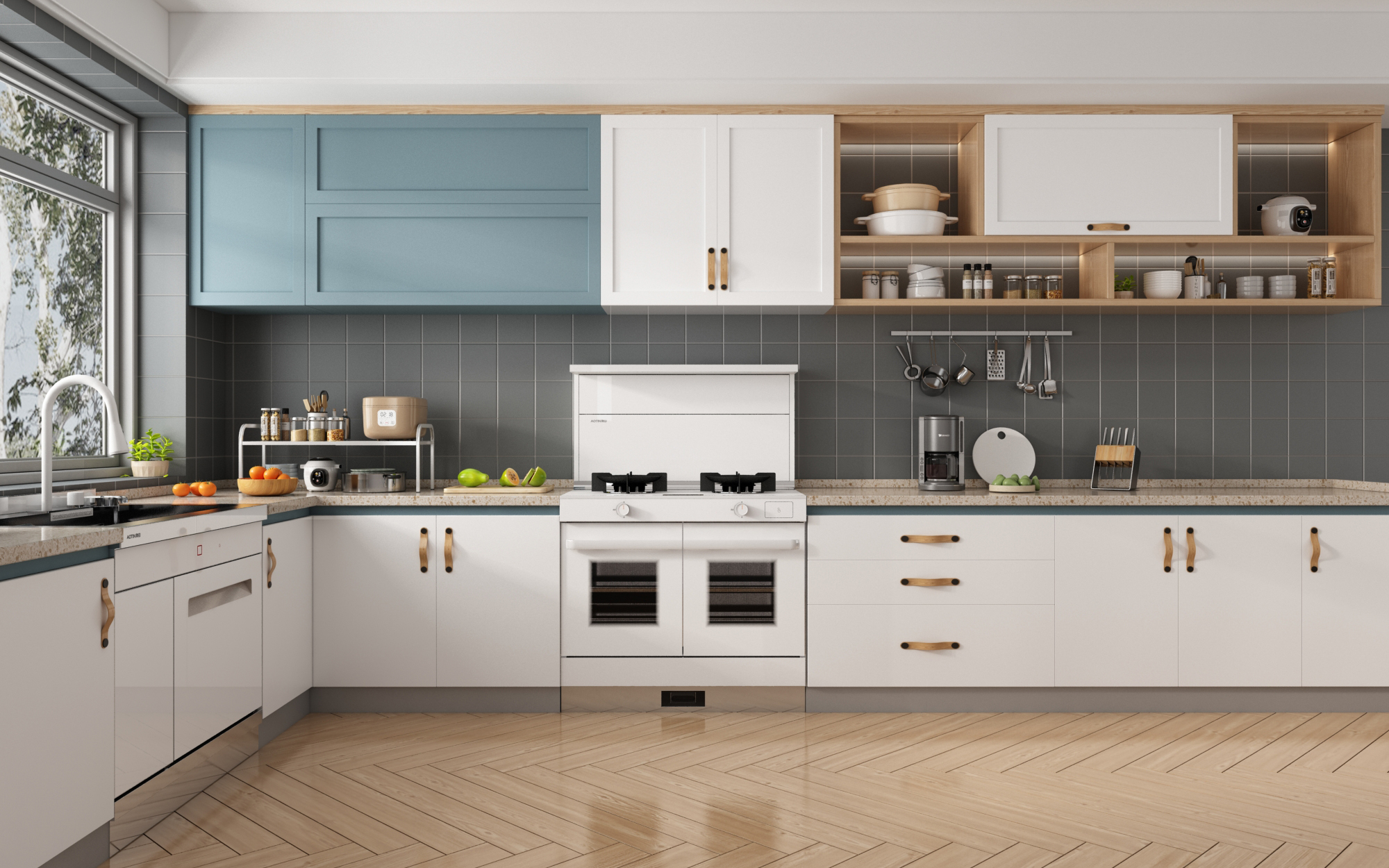 化繁为简的空间设计，杏鑫注册智能集成厨电让厨房生活成为美味艺术！